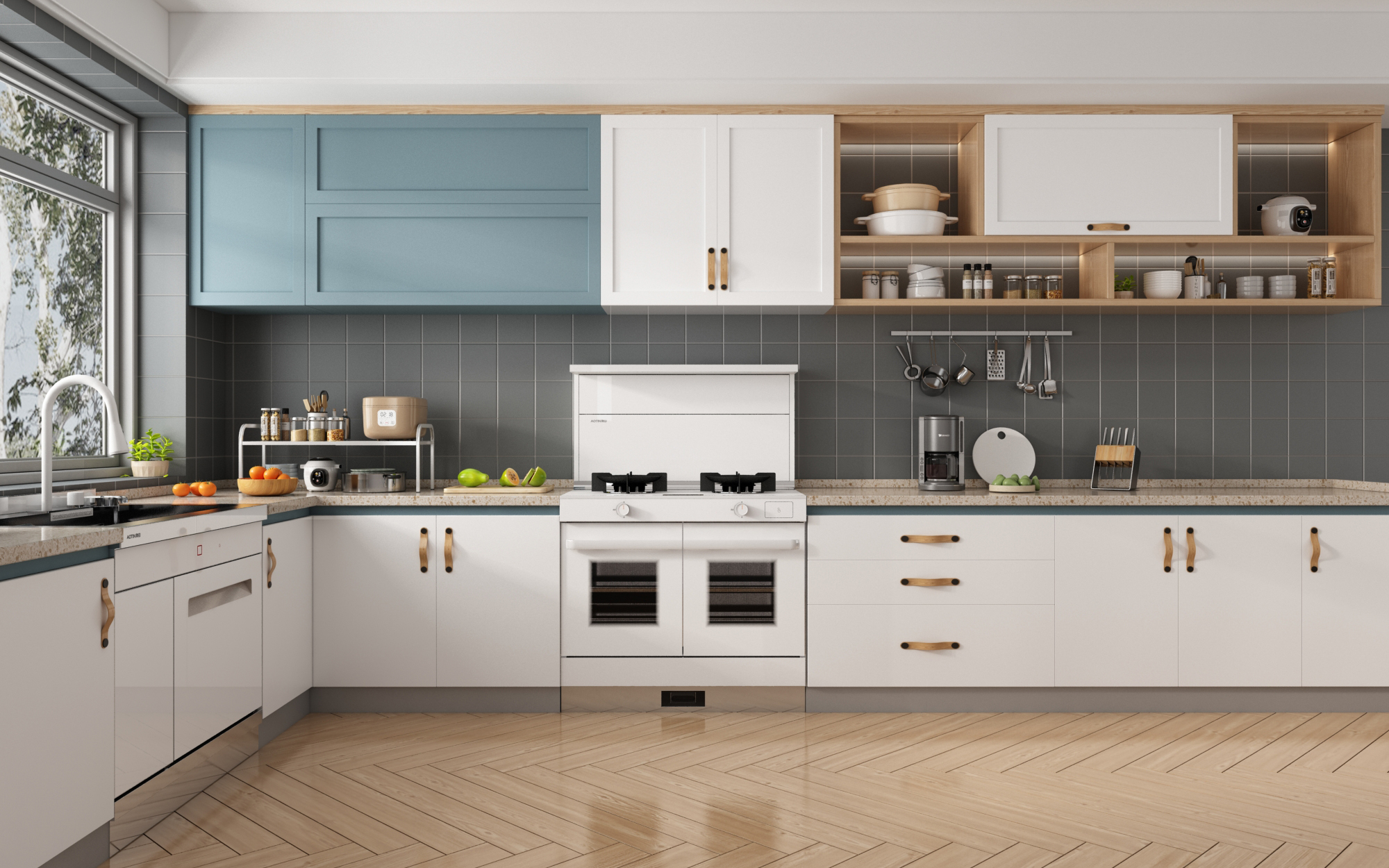 化繁为简的空间设计，杏鑫注册智能集成厨电让厨房生活成为美味艺术！